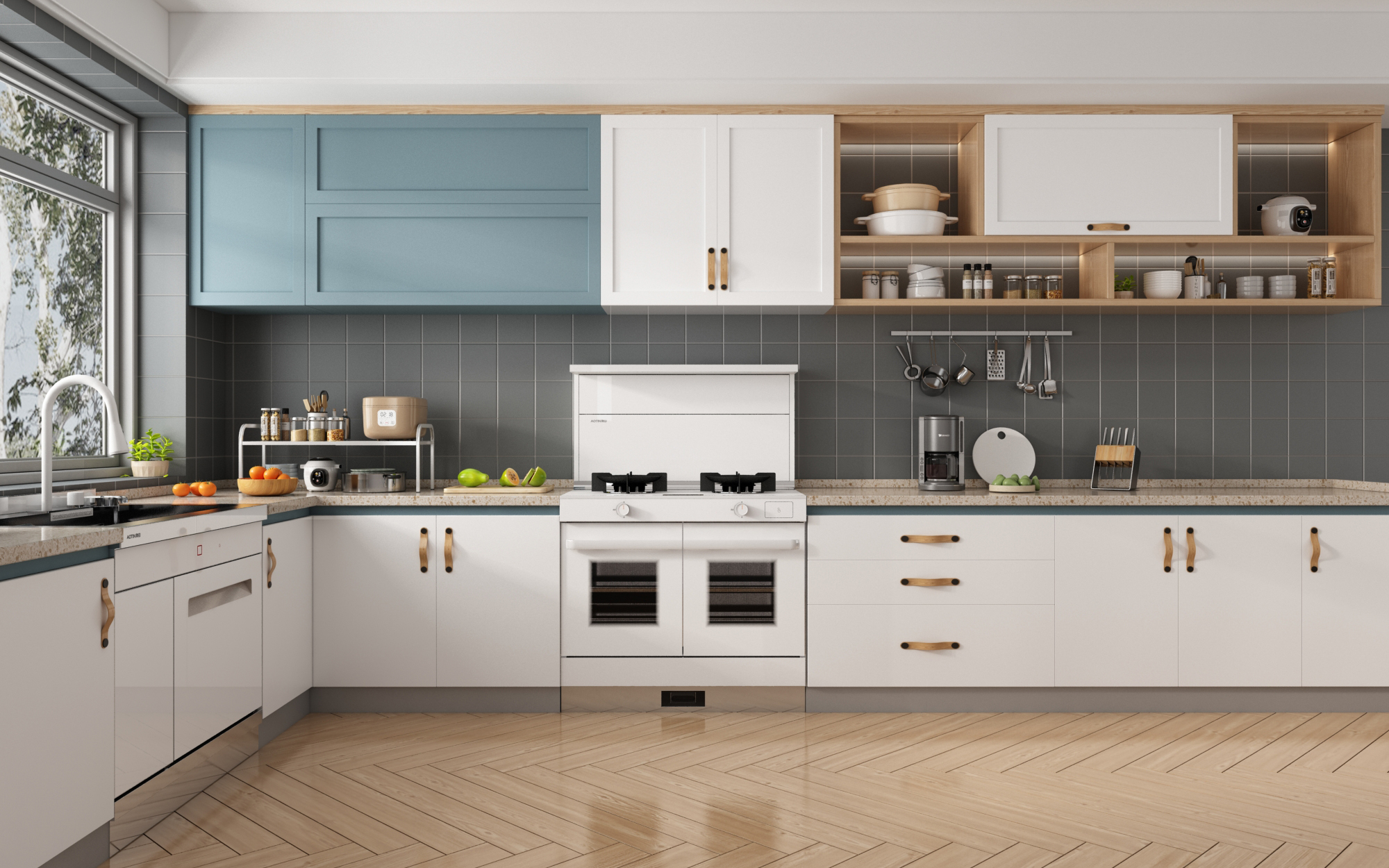 化繁为简的空间设计，杏鑫注册智能集成厨电让厨房生活成为美味艺术！